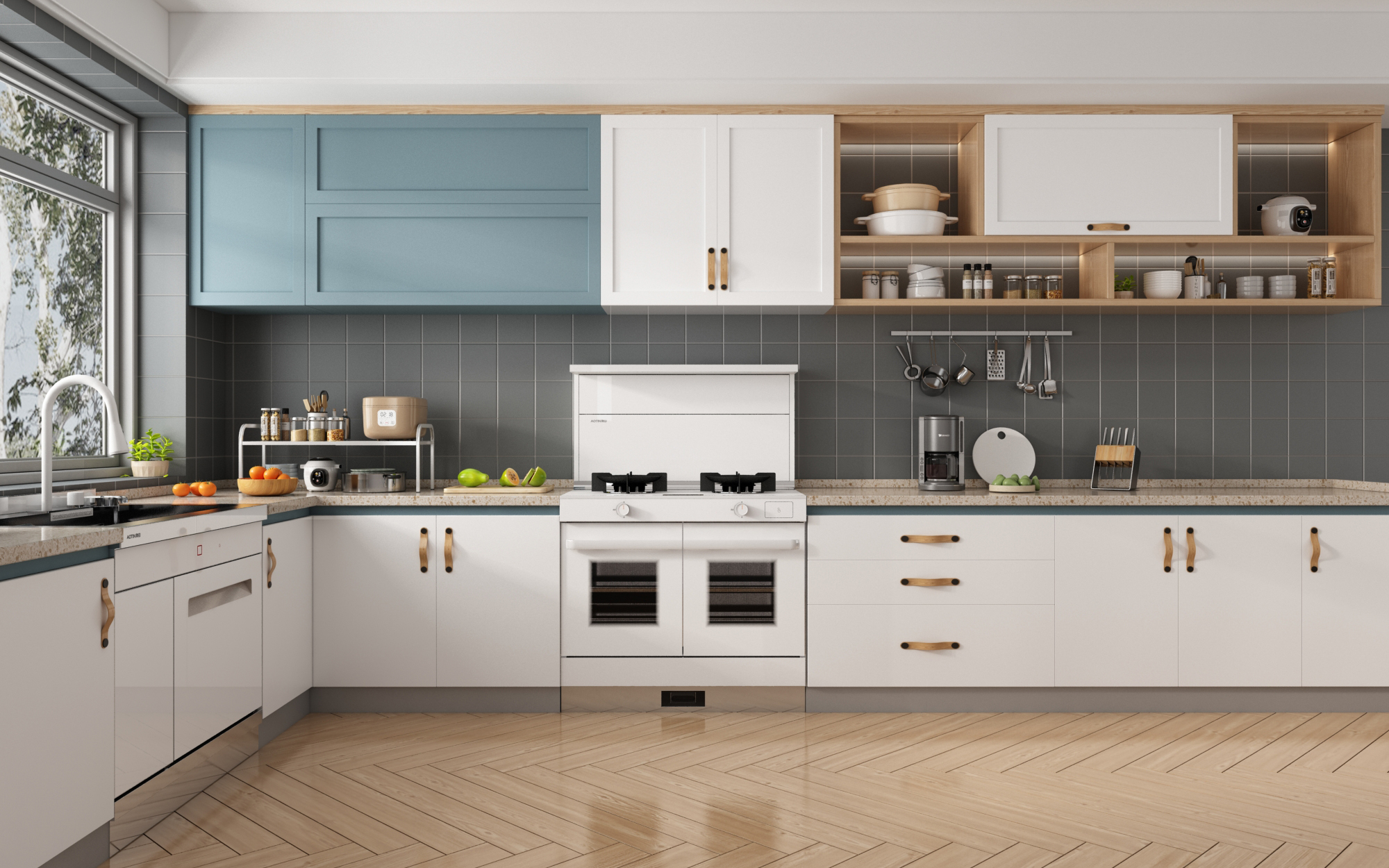 化繁为简的空间设计，杏鑫注册智能集成厨电让厨房生活成为美味艺术！